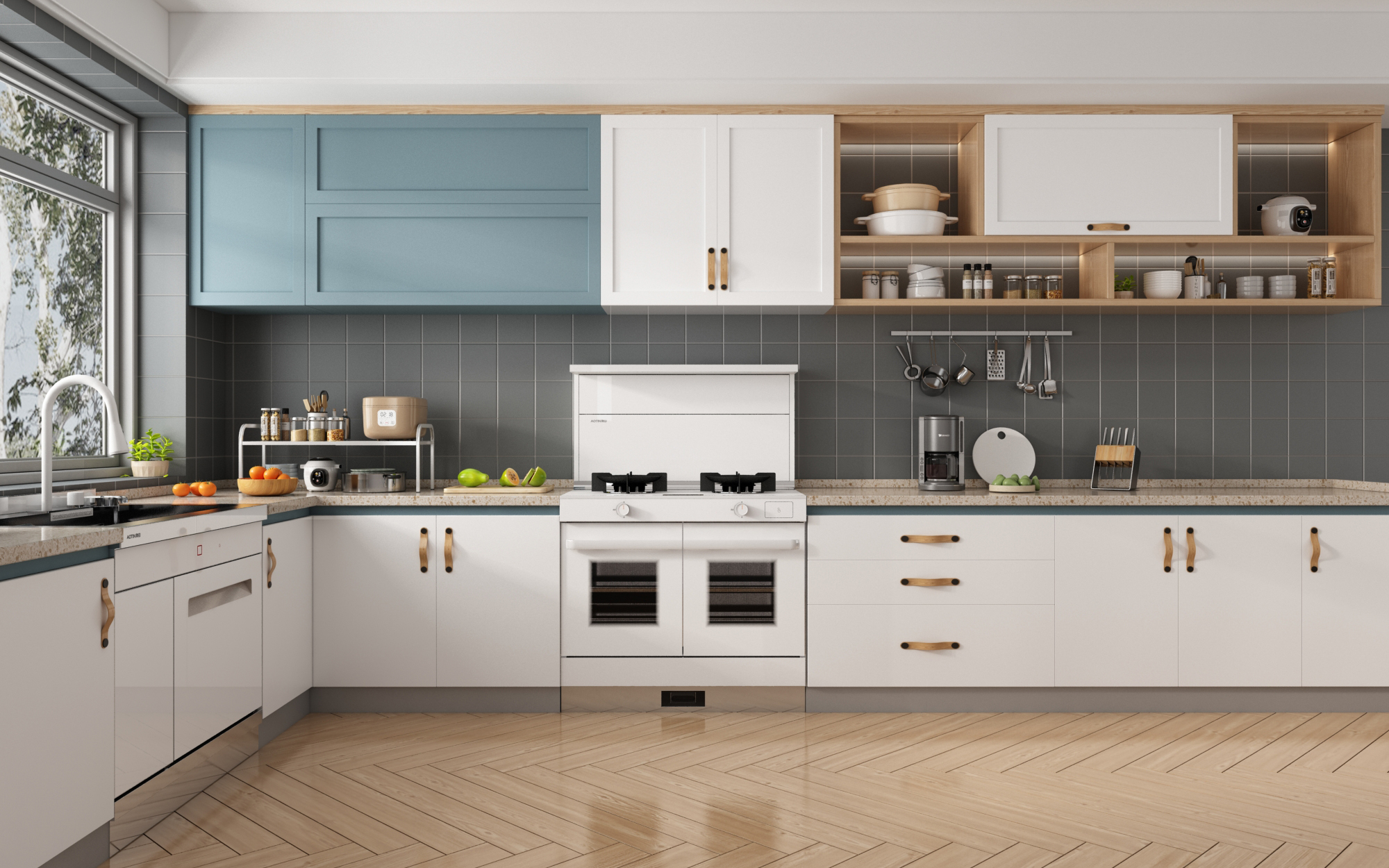 化繁为简的空间设计，杏鑫注册智能集成厨电让厨房生活成为美味艺术！